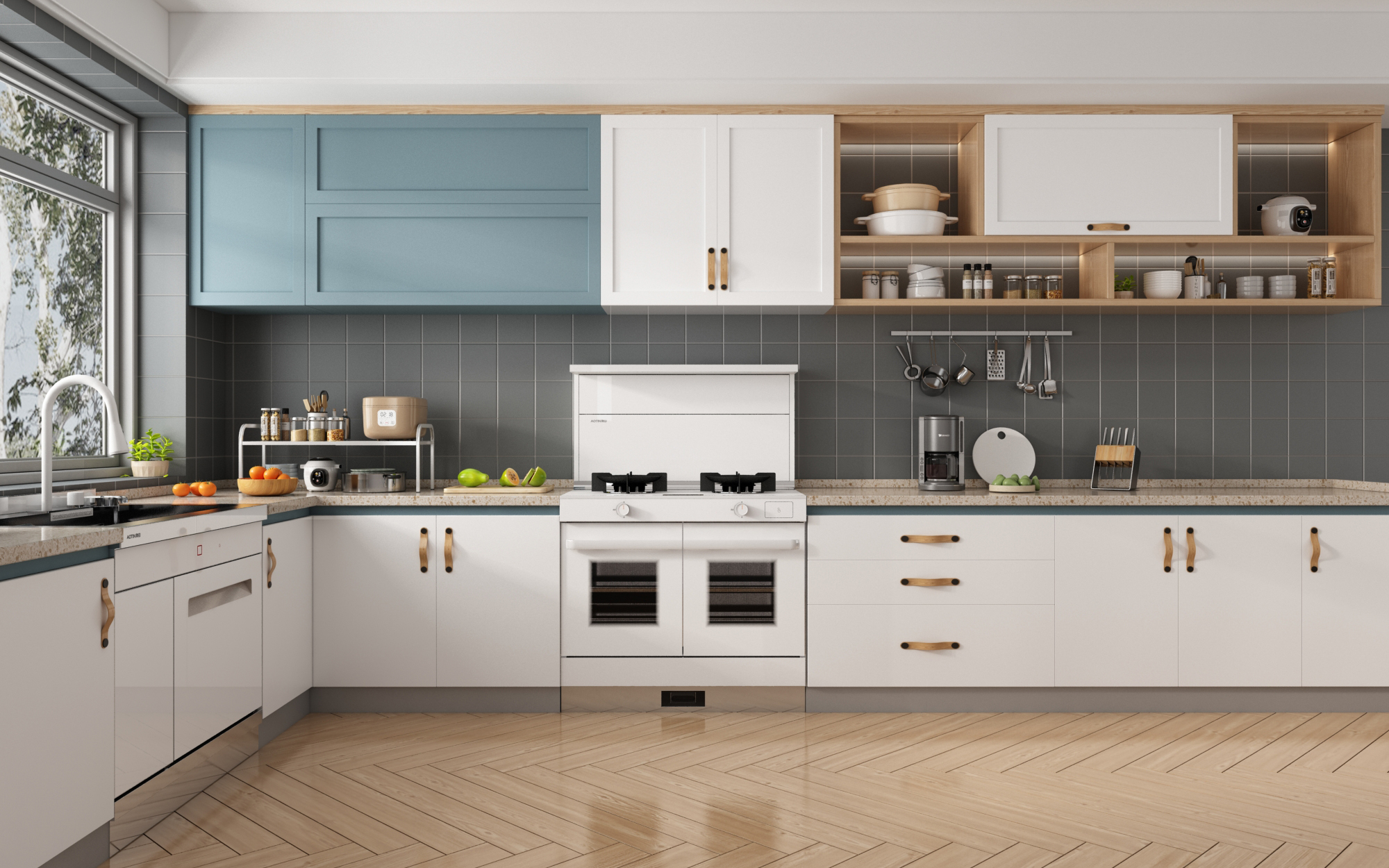 化繁为简的空间设计，杏鑫注册智能集成厨电让厨房生活成为美味艺术！